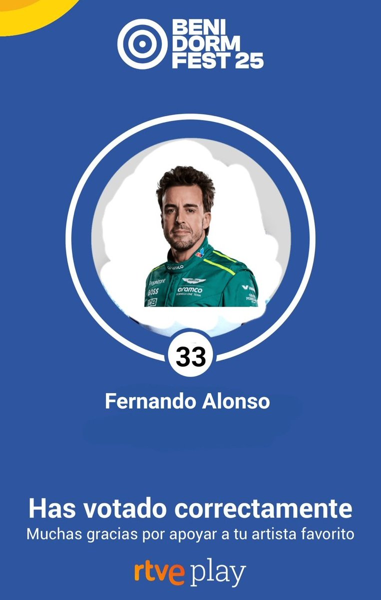 mi voto lo tengo claro #BenidormFestFinal