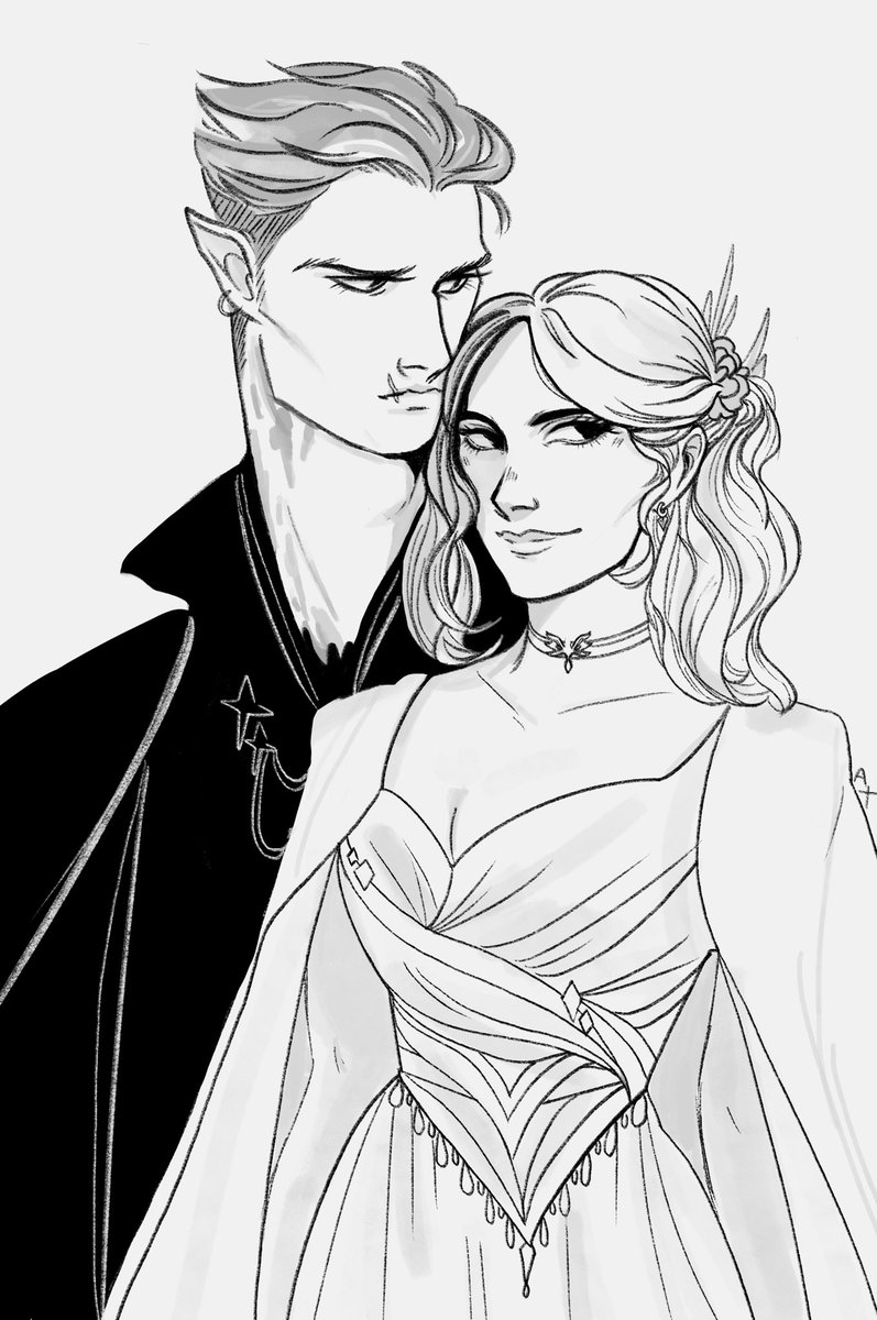 Atmostis's tweet image. I’m not dead….Caden and Lilian from my book. 📖
#art #thecrownofanimosity #fanart #fantasy #book