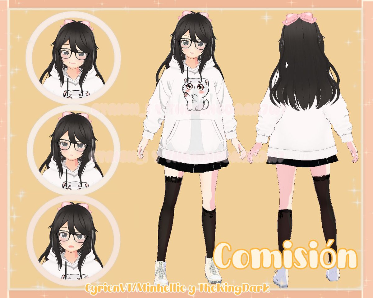 Cyrien_vt's tweet photo. Unas de mis  primeras comisiones :3 💖 #Vtuber #VRoid #3d #ComisionesAbiertas https://t.co/E1mKm9IAcn