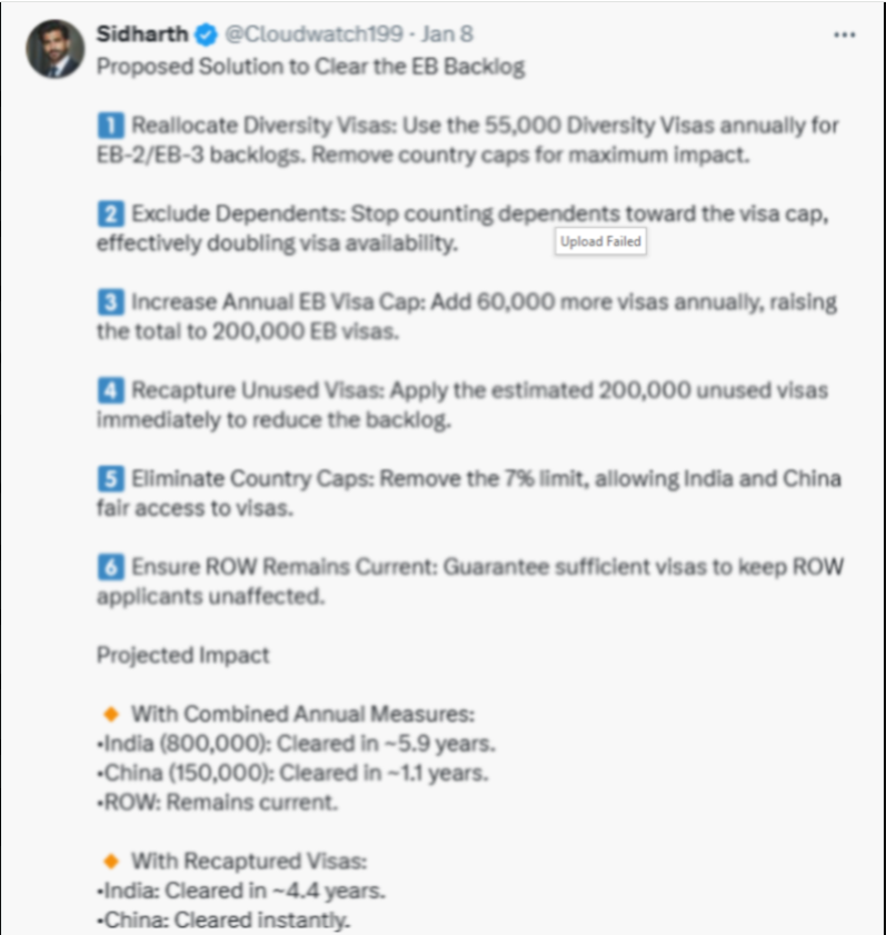ajshaju's tweet photo. 1.2 million folks born in India, high skilled &amp; qualified, legal,  MULTIPLE TIMES VETTED, tax paying, law abiding, stuck &amp; rot in 128 years wait time 4 GC #greencardbacklog
@realDonaldTrump
@DavidSacks
@JDVance
@elonmusk  @DOGE https://t.co/mrM2wSGp5D