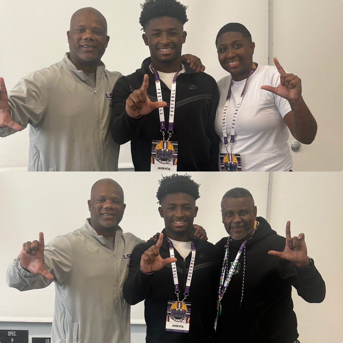 Javon โMANโ Vital Jr. (@javonvital2027) on Twitter photo After an amazing visit Iโm blessed to receive an offer from the home team <a href="/LSUfootball/">LSU Football</a>
Thank you <a href="/FrankWilson28/">Frank Wilson</a> <a href="/DexterWashing19/">Dexter Washington</a>
#GeauxTigers ๐ฏ๐๐
<a href="/4thQtMentality/">๐๐จ๐๐๐ก ๐
๐ฎ๐ฌ๐</a> <a href="/4thQuarterM7v7/">4th Quarter Mentality 7v7</a> <a href="/FbIberia/">Acadiana Area FB Recruiting</a>
<a href="/samspiegs/">Sam Spiegelman</a>
<a href="/adamgorney/">Adam Gorney</a> <a href="/SWiltfong_/">Steve Wiltfong</a> <a href="/ChadSimmons_/">ChadSimmons</a> <a href="/GabyUrrutia247/">Gaby Urrutia</a> <a href="/CoachReedLive/">Carl Reed Jr.</a> After an amazing visit Iโm blessed to receive an offer from the home team <a href="/LSUfootball/">LSU Football</a>
Thank you <a href="/FrankWilson28/">Frank Wilson</a> <a href="/DexterWashing19/">Dexter Washington</a>
#GeauxTigers ๐ฏ๐๐
<a href="/4thQtMentality/">๐๐จ๐๐๐ก ๐
๐ฎ๐ฌ๐</a> <a href="/4thQuarterM7v7/">4th Quarter Mentality 7v7</a> <a href="/FbIberia/">Acadiana Area FB Recruiting</a>
<a href="/samspiegs/">Sam Spiegelman</a>
<a href="/adamgorney/">Adam Gorney</a> <a href="/SWiltfong_/">Steve Wiltfong</a> <a href="/ChadSimmons_/">ChadSimmons</a> <a href="/GabyUrrutia247/">Gaby Urrutia</a> <a href="/CoachReedLive/">Carl Reed Jr.</a>