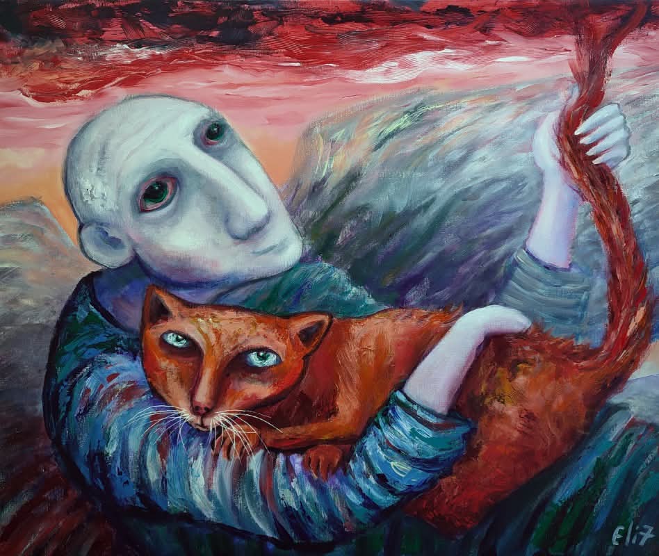 SKY WARM 
Elisheva Nesis, series "Cats &amp; angels of Jerusalem", canvas/mixed media, 50 x 60 x 3 cm <a href="/artfinder/">Artfinder</a>

artfinder.com/product/sky-wa…

#angell #cat #sky #fantasy #elishevanesis #artwork #artcollectors