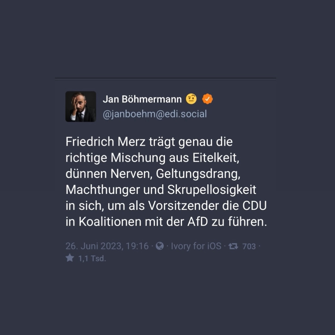 Er 👇bringt es auf den Punkt
#MerzIstGefaehrlich