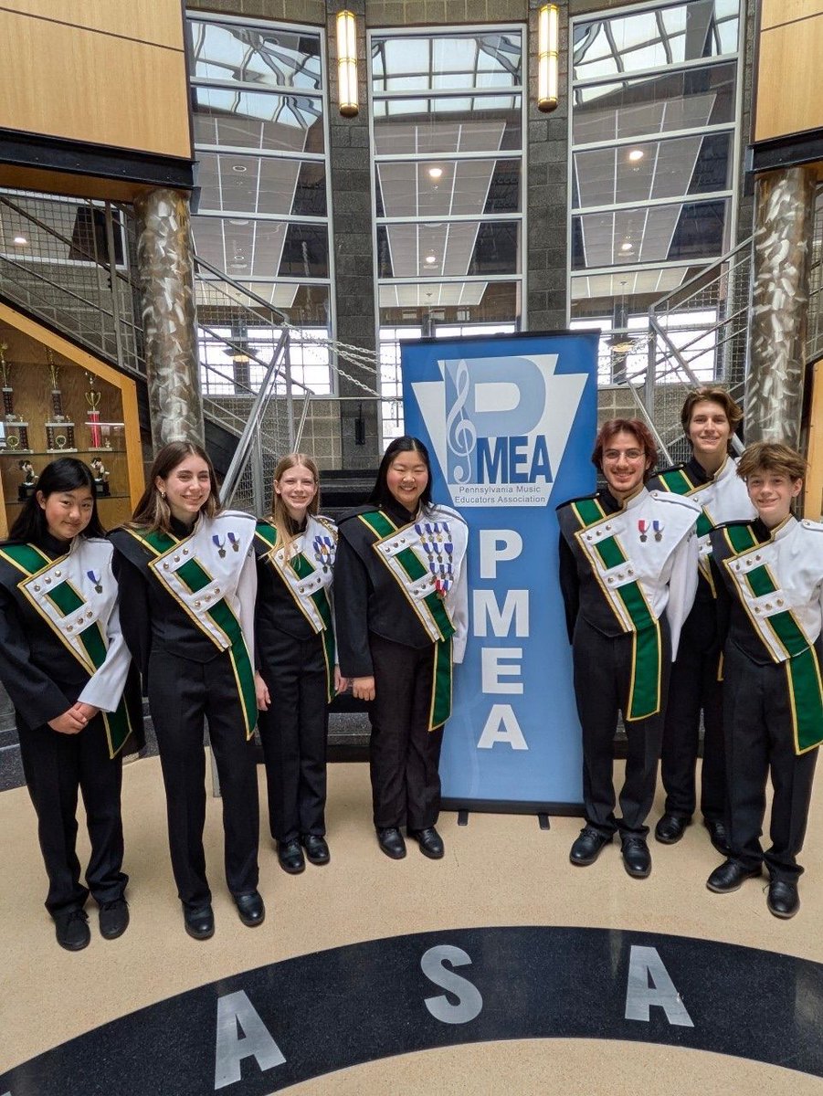 Congrats to Emelin Zhong, who represented Eyer as an 8th grader at the PMEA District 10 Band Concert! Earning a spot alongside high school musicians is a huge accomplishment. Her dedication and passion for music are inspiring! #OneEyer #EastPennPROUD 🎶👏