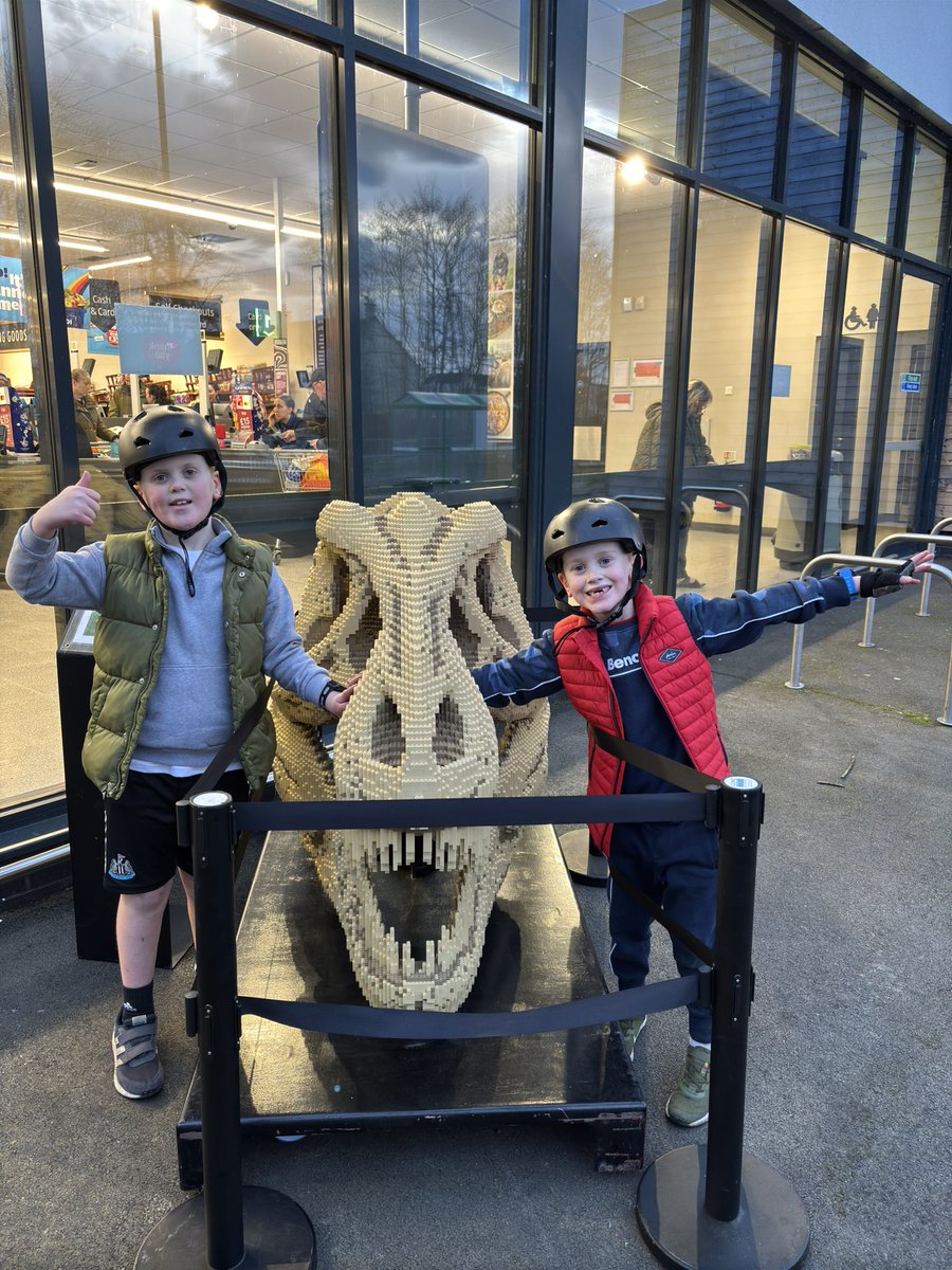 🦕 #dalkeithdinotrail = Completed it😀

🚲My 2 boys &amp; I cycled 19.5KM around our home town #Dalkeith #Eskbank &amp; #Newbattle to locate &amp; 📸all 18 Dinosaurs on the #Iconicbricksltd <a href="/midgov/">Midlothian Council</a> Dalkeith Dinosaur Trail🦖

🧑‍🧒‍🧒So Much fun,would highly recommend  it <a href="/ActiveTravelMid/">Active Travel Midlothian</a>