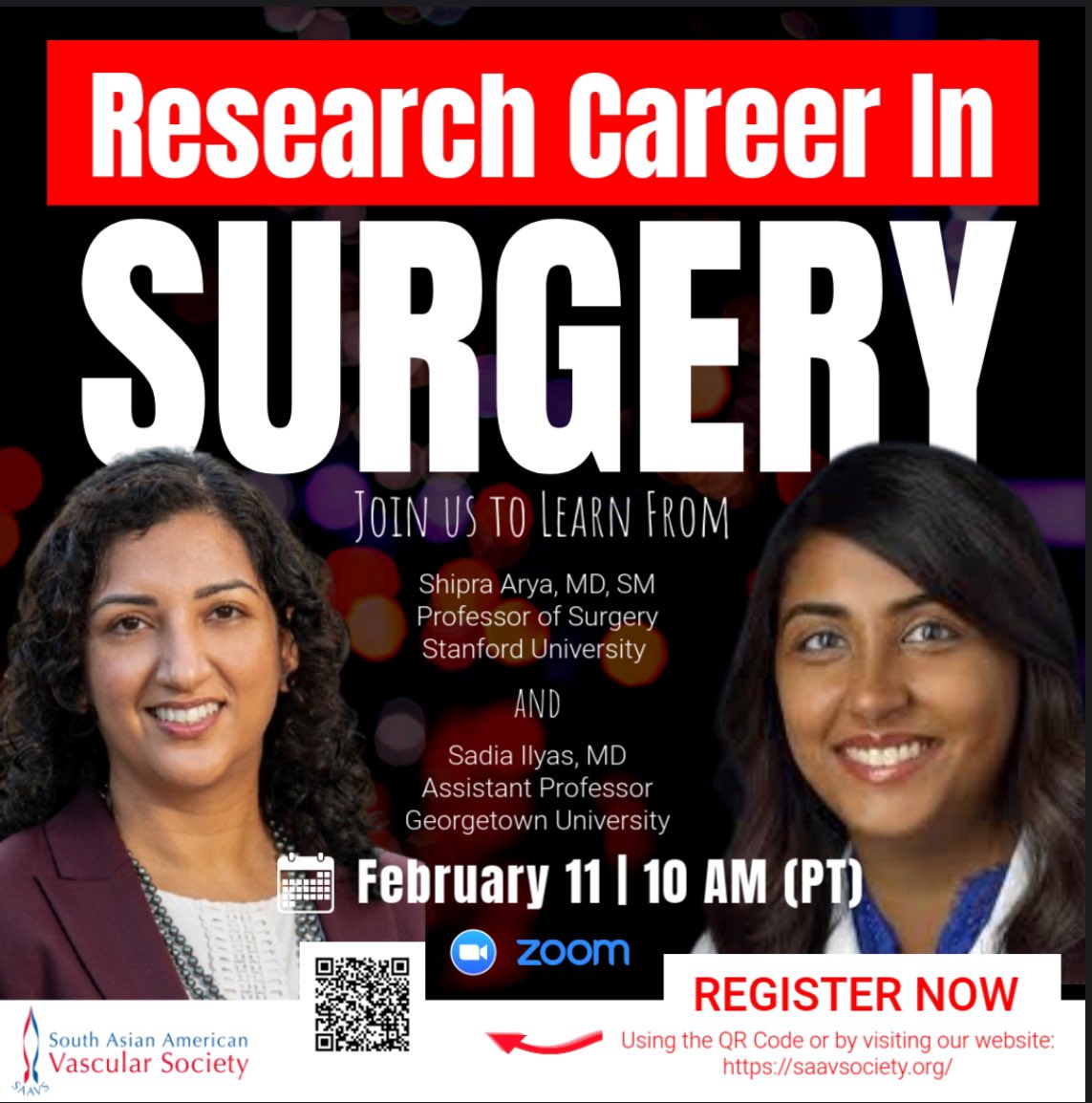 South Asian American Vascular Society (@southvascular) on Twitter photo Join us for the next SAAVS webinar on Feb 11 with Drs. Arya and Ilyas! Register here- us02web.zoom.us/webinar/regist⦠<a href="/AnahitaDua/">Anahita Dua MD MS MBA FACS</a> <a href="/ChandraVenita/">Venita Chandra</a> <a href="/AbeMohapatra/">Abe Mohapatra, MD, MS</a> <a href="/FutureVascSurgn/">FutureVascSurgeons</a> <a href="/MGopalVasc/">Mallika Gopal</a> Join us for the next SAAVS webinar on Feb 11 with Drs. Arya and Ilyas! Register here- us02web.zoom.us/webinar/regist⦠<a href="/AnahitaDua/">Anahita Dua MD MS MBA FACS</a> <a href="/ChandraVenita/">Venita Chandra</a> <a href="/AbeMohapatra/">Abe Mohapatra, MD, MS</a> <a href="/FutureVascSurgn/">FutureVascSurgeons</a> <a href="/MGopalVasc/">Mallika Gopal</a>