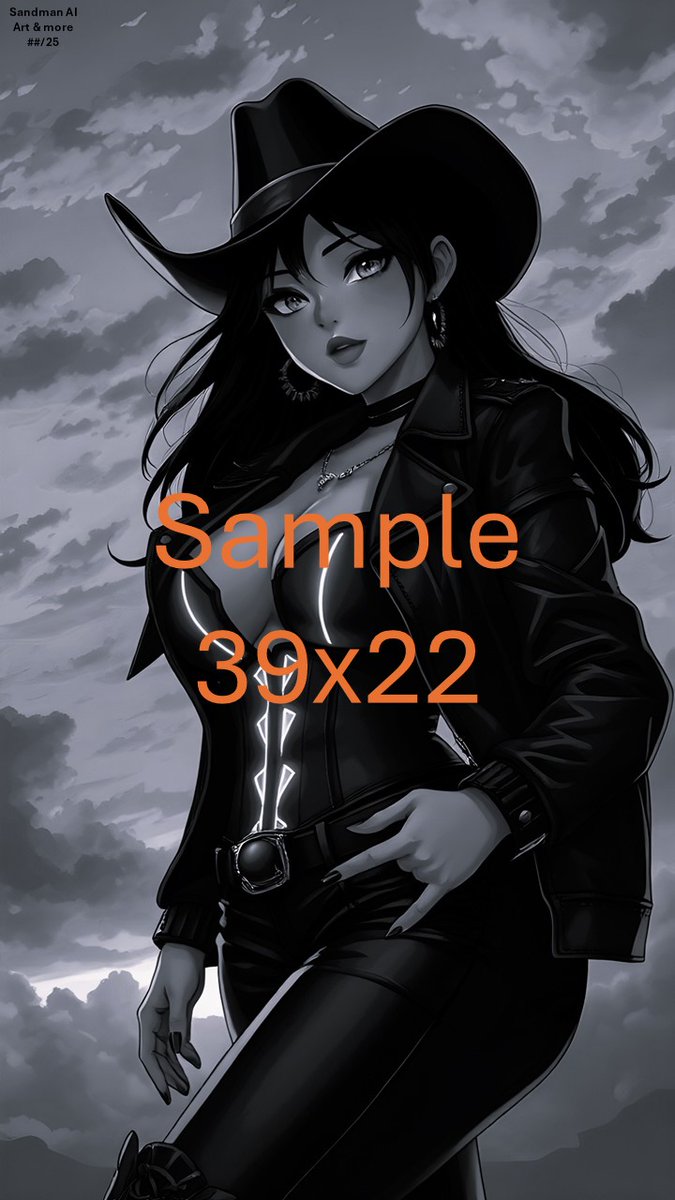 Sandmanaiart's tweet photo. #aiartist #AI #aiartgallery #aiartcommunity 

Western Collection
2 new items released today check them out here
https://t.co/W2P3z5VloG

Here is 1 item
Direct Link

AI Art 2103
https://t.co/VdPEHEE2O8

Patreon members get 5% off
https://t.co/lJl0HUojtv https://t.co/8d4i5CKhsQ