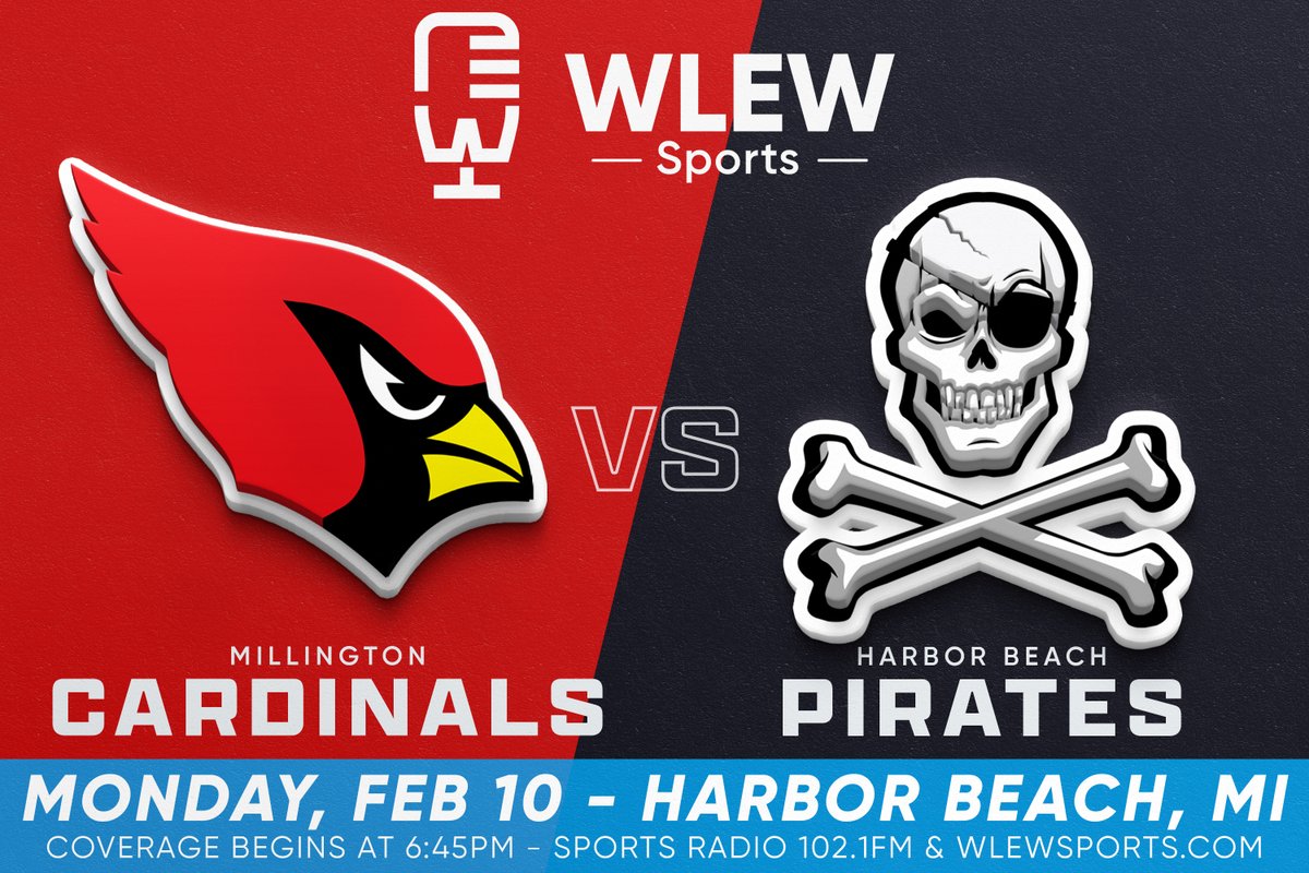 WLEWsports's tweet photo. It's a big week of action across the Big Thumb Conference and we have two big games on the airwaves!

Friday, February 07: Ubly at Harbor Beach
Monday, February 10: Millington at Harbor Beach

Friday's game very well could decide the entire Big Thumb - Black division, while Monday's game features two of the best teams in the entire conference in a crossover showdown. 

Coverage begins both nights at 6:45pm on Sports Radio 102.1FM and https://t.co/5NF1iKjXhg with tip-off to follow at approximately 7:25pm. Clark Ramsey and Steve Bohn will host all of the action for you from the sunrise side.