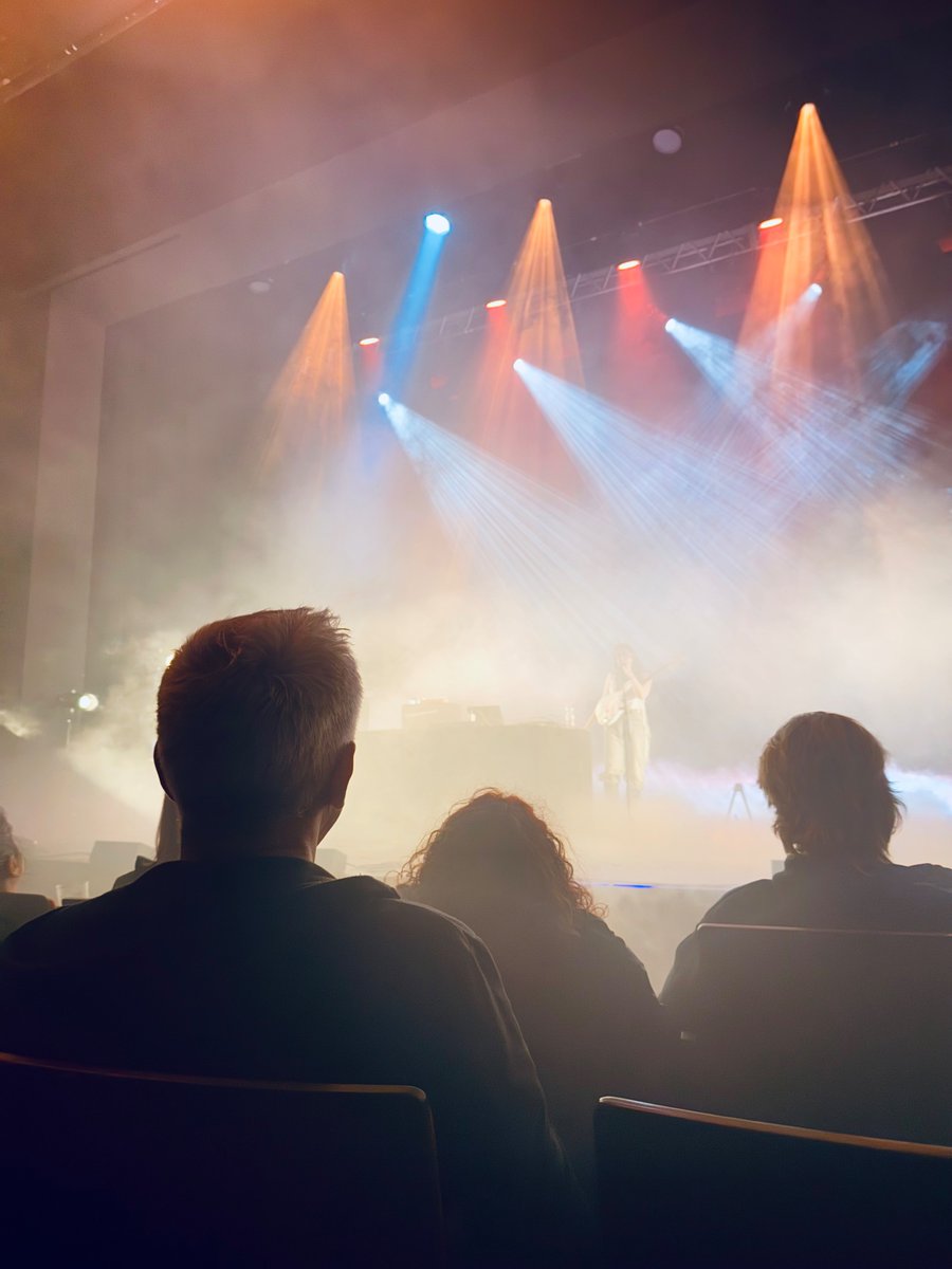 Beautiful, magical set from @clairerousay and <a href="/martynabasta/">Martyna Basta</a> tonight at the Volksbuhne as part of <a href="/CTMFestival/">CTM Festival</a>. Felt like a dream.