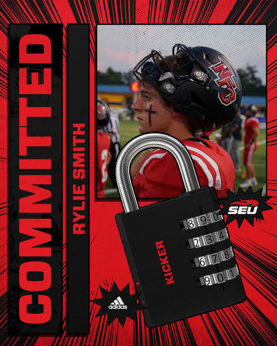 #AGTG After a great visit and conversation with <a href="/Coach_Smith_11/">Jett Smith</a> I am blessed to have received an offer and have committed to SEU !! <a href="/NFC_Football/">NFC_Football</a> <a href="/SEUFireFootball/">Southeastern Football</a> <a href="/Coach_Waugh/">Adam Waugh</a> @coachkhalilp <a href="/john_sprad/">Rocket To The Top Kicking Academy</a> <a href="/johnnynichols17/">Johnny Nichols</a> <a href="/HKA_Tanalski/">Adam</a>