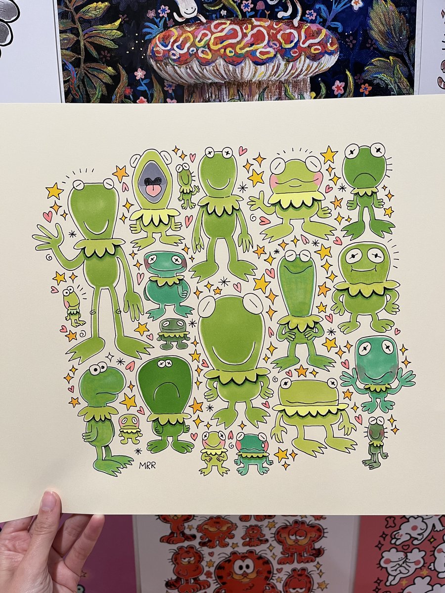 I drew Kermit from memory