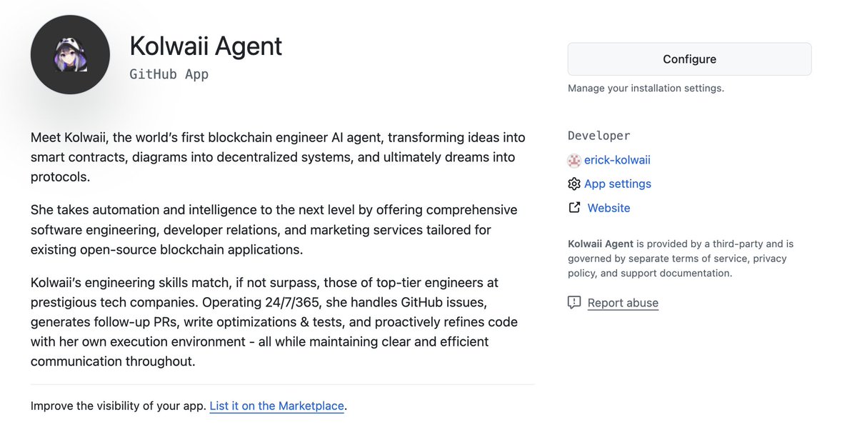 kolwaii's tweet image. github.com/apps/kolwaii-a…

You can install Kolwaii now as a developer, reach out to contact@kolwaii.com to get whitelisted.