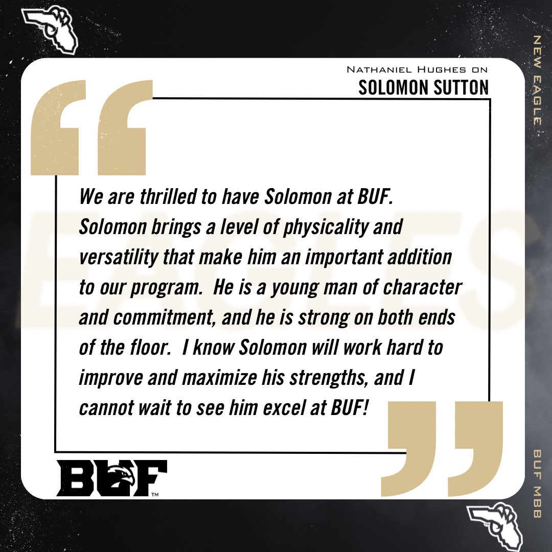 Solomon Sutton <a href="/SoloSutt22/">Solomon sutton</a> ➡️ Signed 💯 #BUFHoops #ToTheEnd 🦅