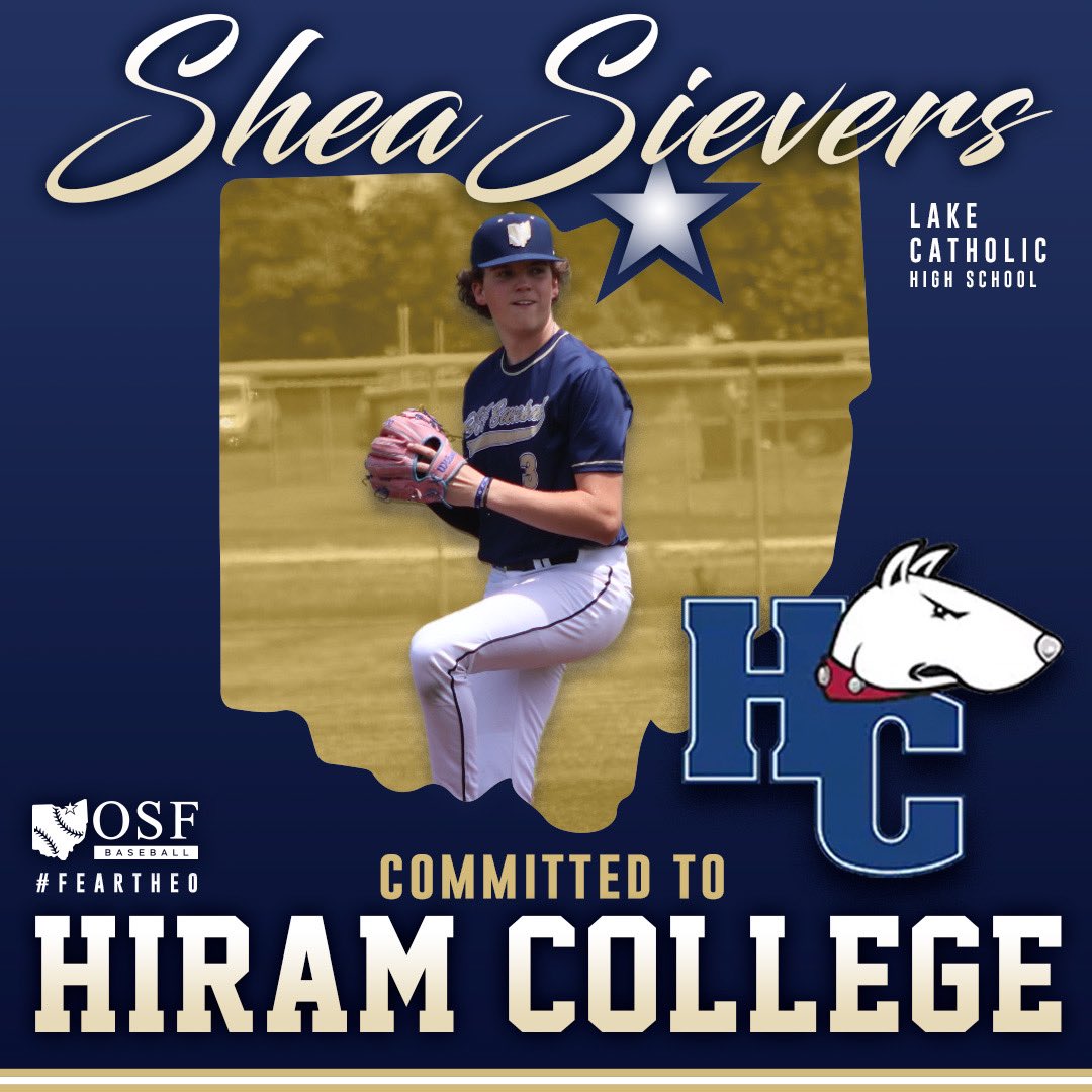 OSF Baseball (@osfbaseball) on Twitter photo Congratulations to P/1B Shea Sievers (‘25 Lake Catholic HS) on his commitment to Hiram College!
<a href="/sheasievers/">shea.sievers</a> | #FearTheO
<a href="/LCCougarBASE/">Lake Catholic Baseball</a> Congratulations to P/1B Shea Sievers (‘25 Lake Catholic HS) on his commitment to Hiram College!
<a href="/sheasievers/">shea.sievers</a> | #FearTheO
<a href="/LCCougarBASE/">Lake Catholic Baseball</a>