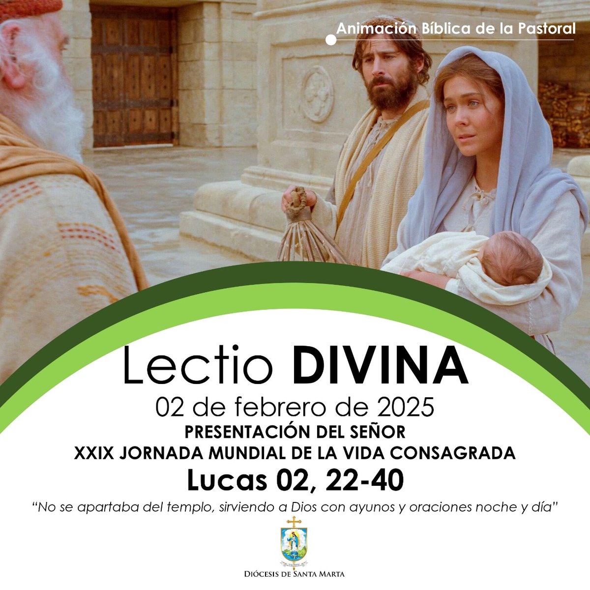 #Lectiodivina | Los  invitamos a meditar 🙏la Palabra de Dios según el método de la “lectio divina” o “lectura orante de la palabra"🕯

diocesisdesantamarta.org/no-se-apartaba…