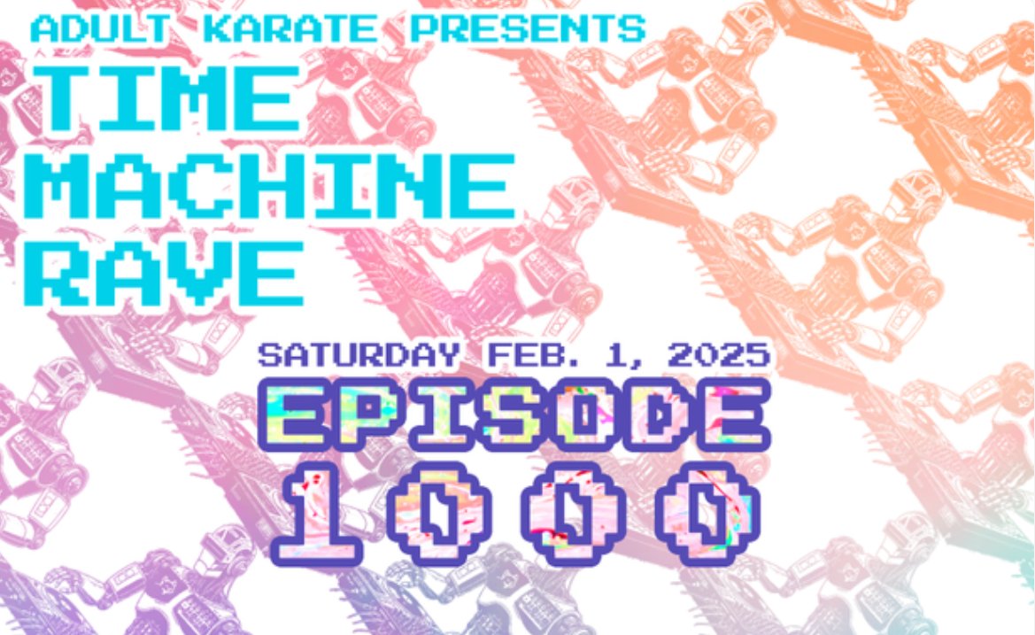 newyork79's tweet photo. Adult Karate will be streaming his 1000th episode live from a venue in Los Angeles tonight at 8:11 p.m. PST (that's 11:11 p.m. for you east-coasters) and will go for about 3 hours.  It will also streamed live on YouTube and Twitch.  Stop by virtually to show some love. https://t.co/ETnGrUyNuy