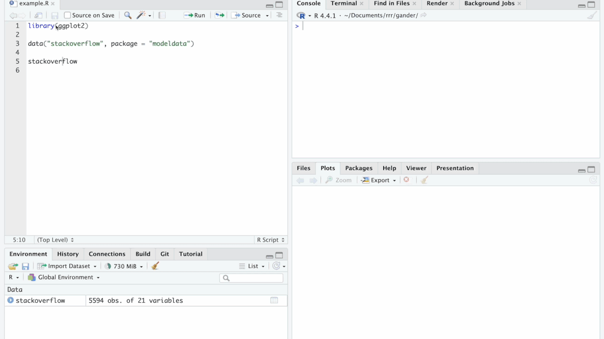 ErreEspanol's tweet photo. gander es un asistente de chat para científicos de datos en RStudio y Positron. Integra automáticamente el contexto de tu código y entorno, permitiéndote iterar y refinar análisis en archivos .R de manera natural y ágil.
https://t.co/3T7I8br90s https://t.co/yqAEWM3uyQ