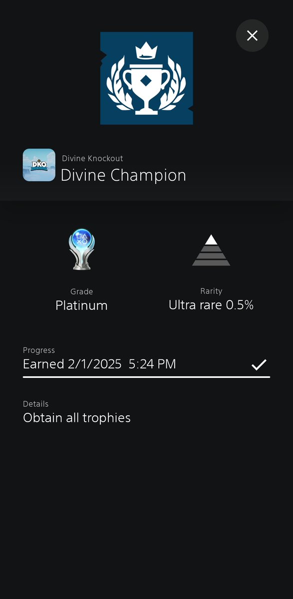 HUKU117's tweet photo. Divine Knockout (DKO) (PS5) Platinum #287 and 100% Complete
#PlayStationTrophy #PlatinumTrophy #PS5 #PS5Share #DivineKnockout #HiRezStudios #RedBeardGames #FightingGame https://t.co/ZDqZG3XS0y