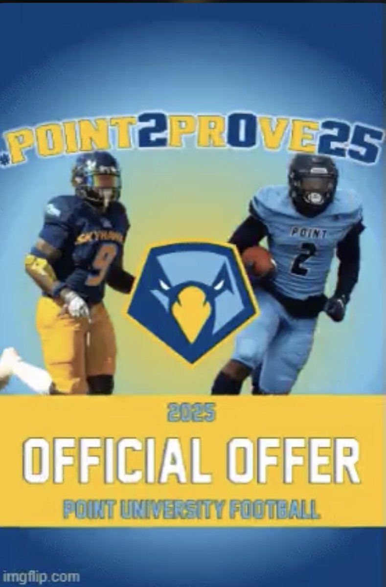 Cayden McIntosh (@cayden_mcintosh) on Twitter photo Blessed to receive an offer from Point University #AGTG <a href="/coachzeiders/">Trevor Zeiders</a> <a href="/RecruitGeorgia/">Recruit Georgia</a> <a href="/CoachGlaze13/">Tee Glaze</a> <a href="/coachcfrazier/">Chad Frazier</a> <a href="/Cats_Recruiting/">Whitewater Football Recruiting</a> Blessed to receive an offer from Point University #AGTG <a href="/coachzeiders/">Trevor Zeiders</a> <a href="/RecruitGeorgia/">Recruit Georgia</a> <a href="/CoachGlaze13/">Tee Glaze</a> <a href="/coachcfrazier/">Chad Frazier</a> <a href="/Cats_Recruiting/">Whitewater Football Recruiting</a>