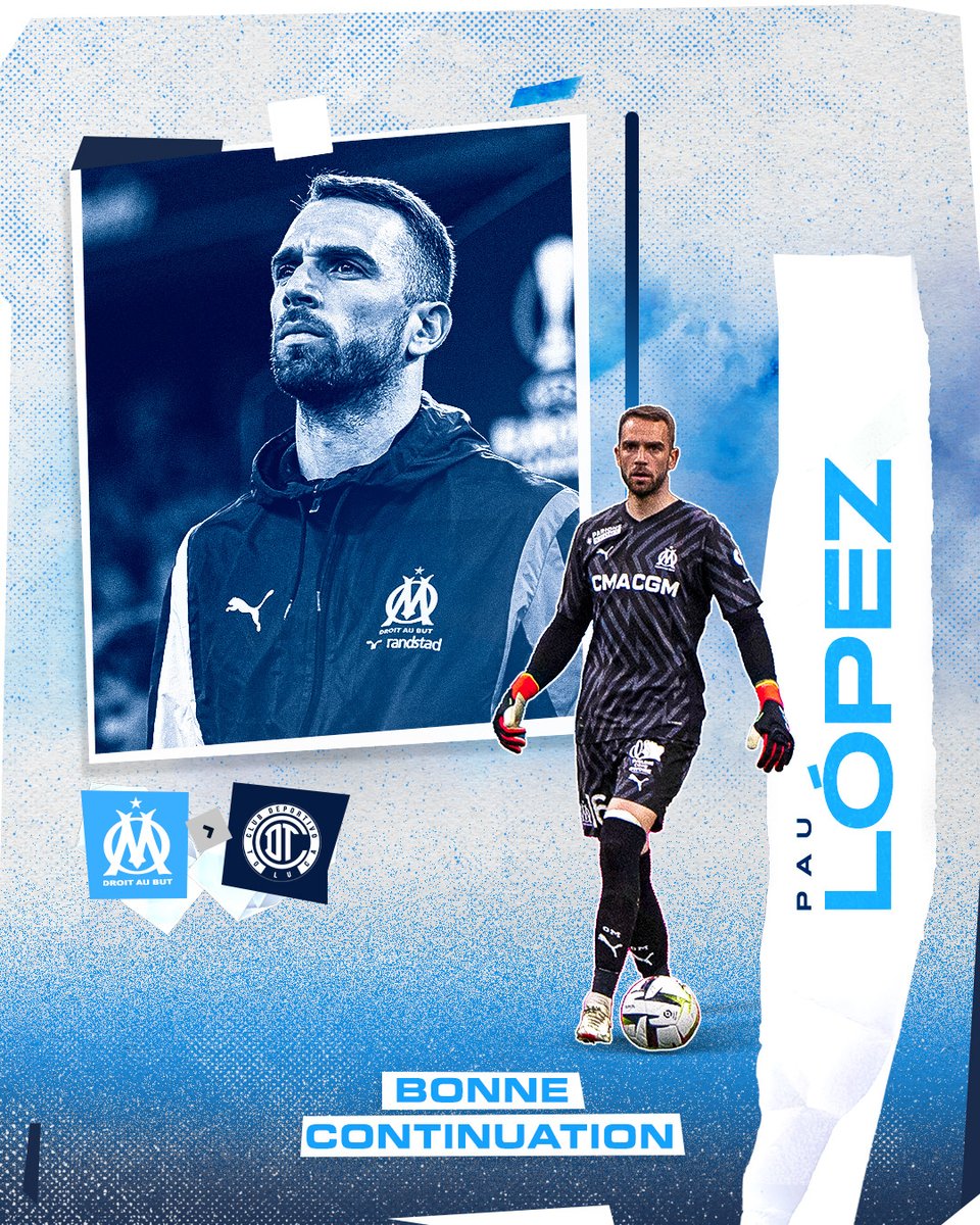 𝗕𝗼𝗻𝗻𝗲 𝗰𝗼𝗻𝘁𝗶𝗻𝘂𝗮𝘁𝗶𝗼𝗻 𝗣𝗮𝘂 𝗟𝗼𝗽𝗲𝘇 🤝

Le portier espagnol 🇪🇸 quitte Marseille sous la forme d'un prêt avec option d'achat et rejoint le Deportivo Toluca Fútbol Club.