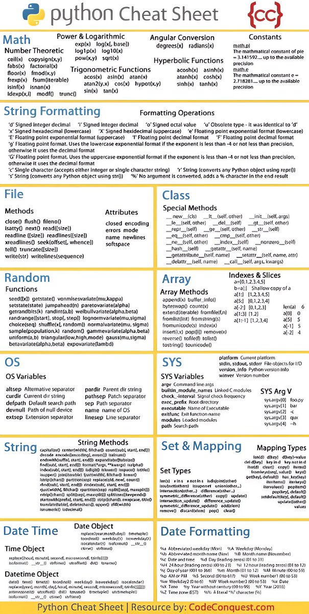 Python made EASY!

Download The Ultimate Python eBook (PDF)—a 74-page cheat sheet packed with everything you need.

For the next 24 hours, it’s FREE!

To grab yours:

1. Like &amp; RT
2. Reply “send”
3. Follow me [MUST]