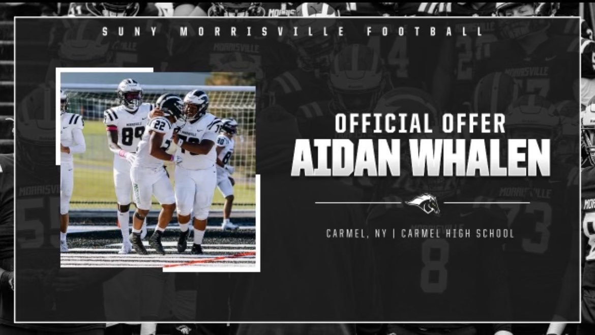 After a Great conversation with <a href="/CoachElmore70/">Tyler Elmore</a> I’m grateful to receive an offer from <a href="/MvilleMustangFB/">SUNY Morrisville Football</a> 
<a href="/Coachbake96/">Steven Baker</a> <a href="/bconnolly2486/">Brendan Connolly</a>