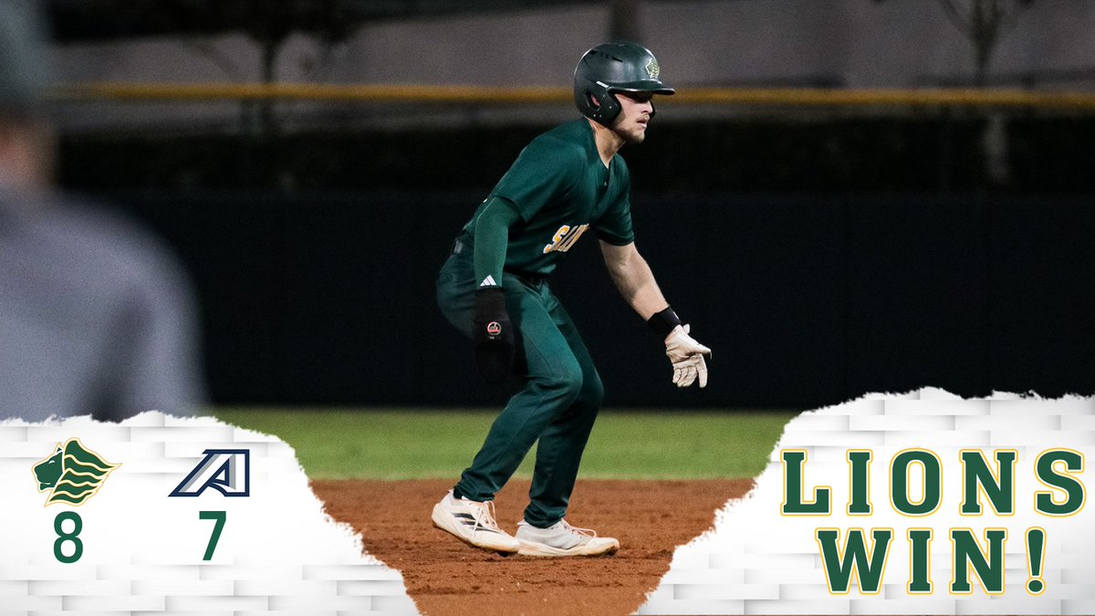 𝙇𝙄𝙊𝙉𝙎 𝙒𝙄𝙉!

@saintleobase walks it off for a second straight day! 

The Lions turned a 6-2 deficit into an 8-7 victory in the second game to claim the series from the Jaguars! 

Recap to follow at SaintLeoLions.com 

#GOLIONS 🦁 | #SAINTLEO1PRIDE 🦁