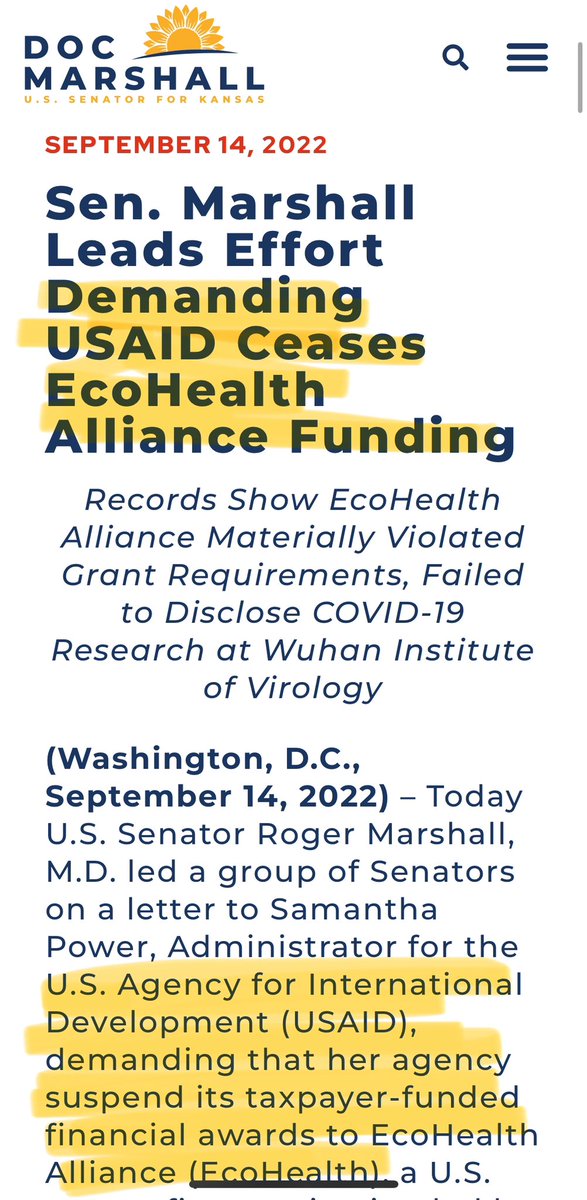 MikeBenzCyber's tweet image. Why was USAID funding the Wuhan Lab?