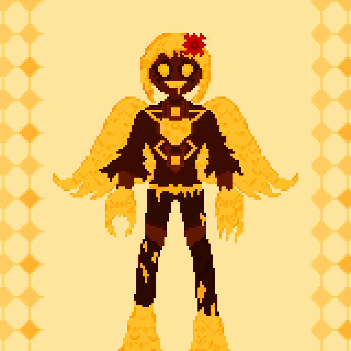 mopeypixel's tweet photo. Hiii, Im Blackswanfan92 or Mopeypixel
I draw pixel art, I absolutely love talking, do not be afraid to dm me! 
pretty much anything on this account!
I love Xenoblade, JRPGS, ProjMoon games, Shovel Knight, Warframe, and other stuff!
PrivateAlt @whiteswanfan29
ArtOnly @Mopeypixels https://t.co/gcZ4Bv9hl1