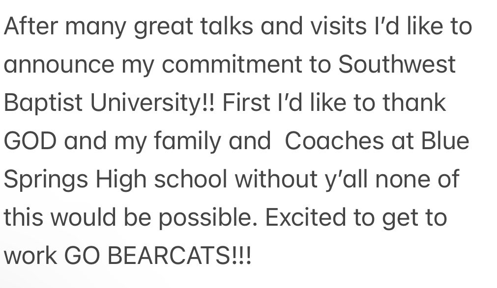 Committed!! Let’s get to work #Rollcats 

<a href="/SBU_Football/">SBU Football</a> <a href="/CoachM_Dunn/">Coach Mason Dunn</a> <a href="/bshsfootball/">BSHS Football</a> <a href="/CoachWatkins17/">Donte Watkins</a> <a href="/JJPaul53/">Jed Paulsen</a> <a href="/CoachSimcox/">Mark Simcox</a>