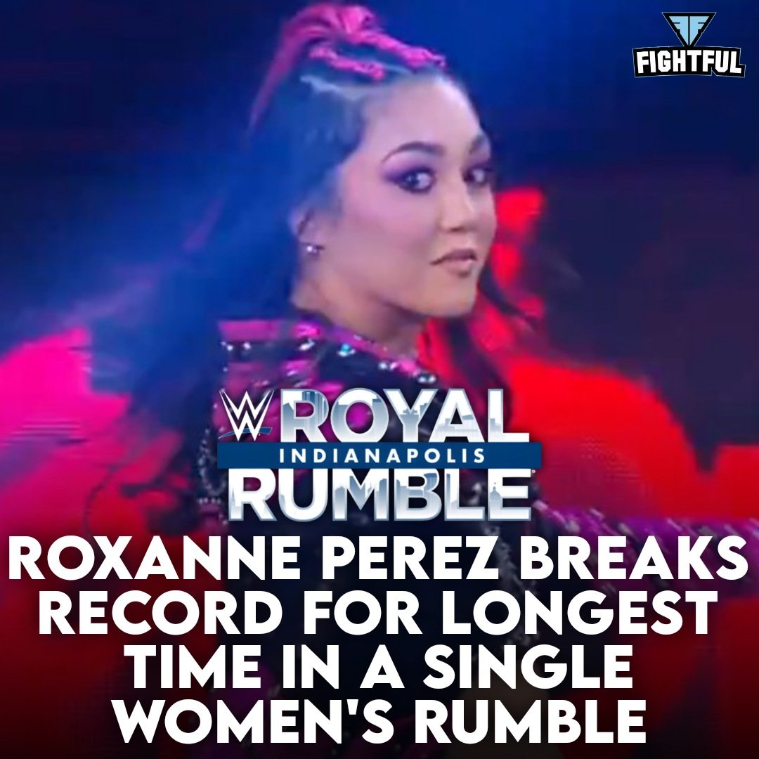 Roxanne Perez is a WWE record holder.

#RoyalRumble