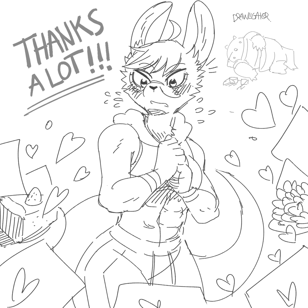 now that everything has calmed down, I wanna thank you all for the wonderful artwork everone did of Franziska, it means a lot, specially since I wasn't expecting that post to blowup at all, and thanks to that I was able to meet and see new amazing artists, once again, Tyvm!! 🐊
