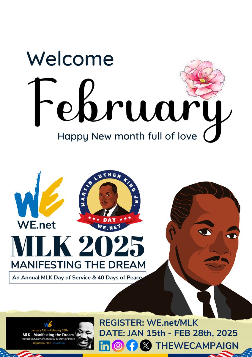 From all of us at We, The World, and The We Campaign, 

Happy New Month! Wishing you a February filled with love, laughter, and endless possibilities.