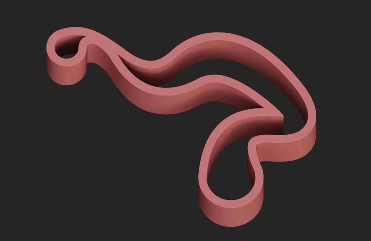 #MagicaCSG new feature: high-quality SDF of Bezier curves with quadratic variable sizes