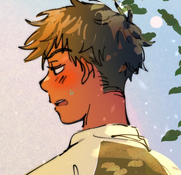 #2月1日はアベミハの日 happy abemiha day:) here's a wip of mine... abe is still no match for mihashi's sweet smile<3