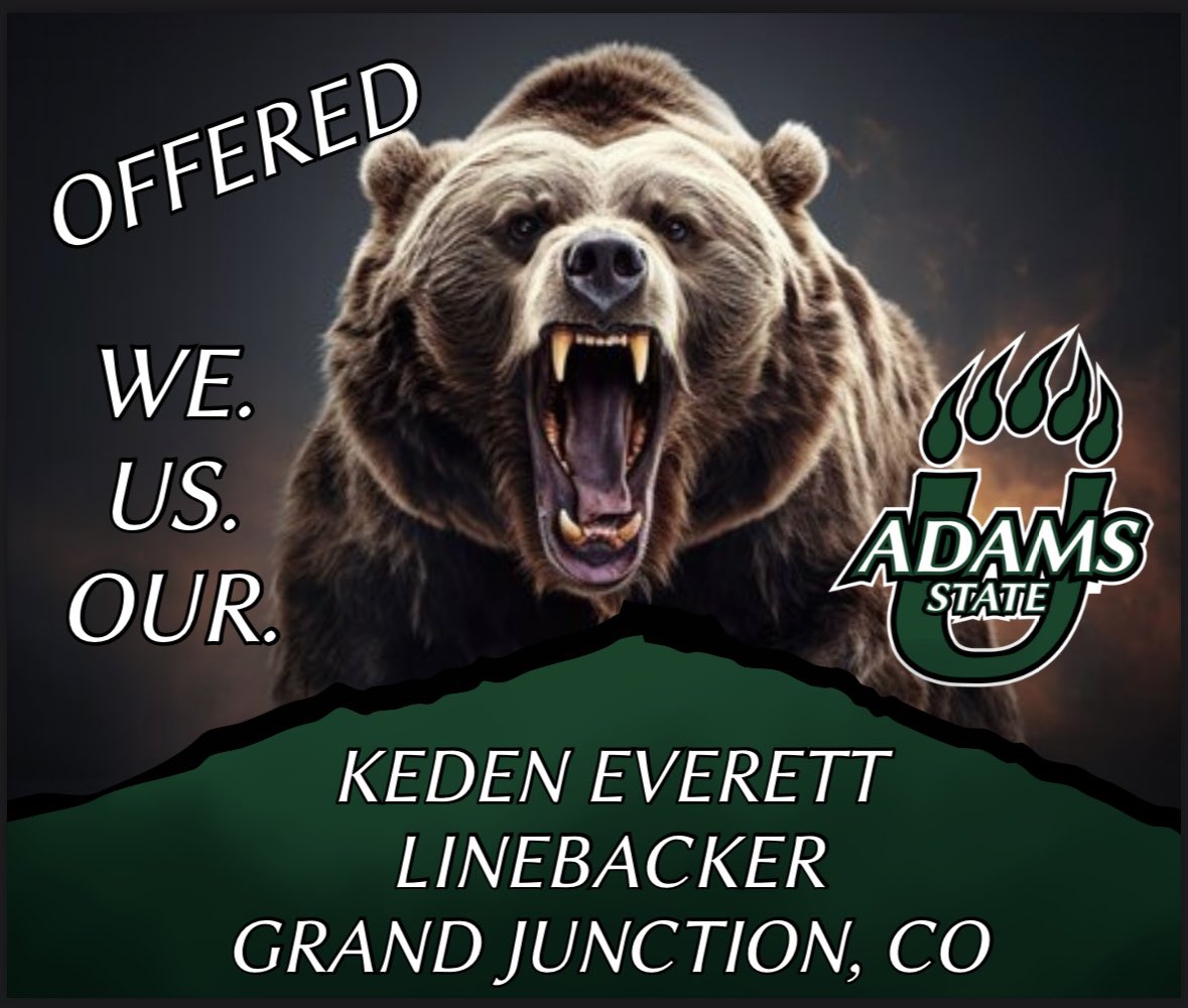 Keden Everett (@kedeneverett) on Twitter photo Blessed to receive my 3rd offer from <a href="/adamstateFB/">adamsstatefootball</a> great conversations with <a href="/CoachGallasASU/">Coach Levi Gallas</a> @SixxReynolds can’t wait to see what the future brings 🙏 Blessed to receive my 3rd offer from <a href="/adamstateFB/">adamsstatefootball</a> great conversations with <a href="/CoachGallasASU/">Coach Levi Gallas</a> @SixxReynolds can’t wait to see what the future brings 🙏