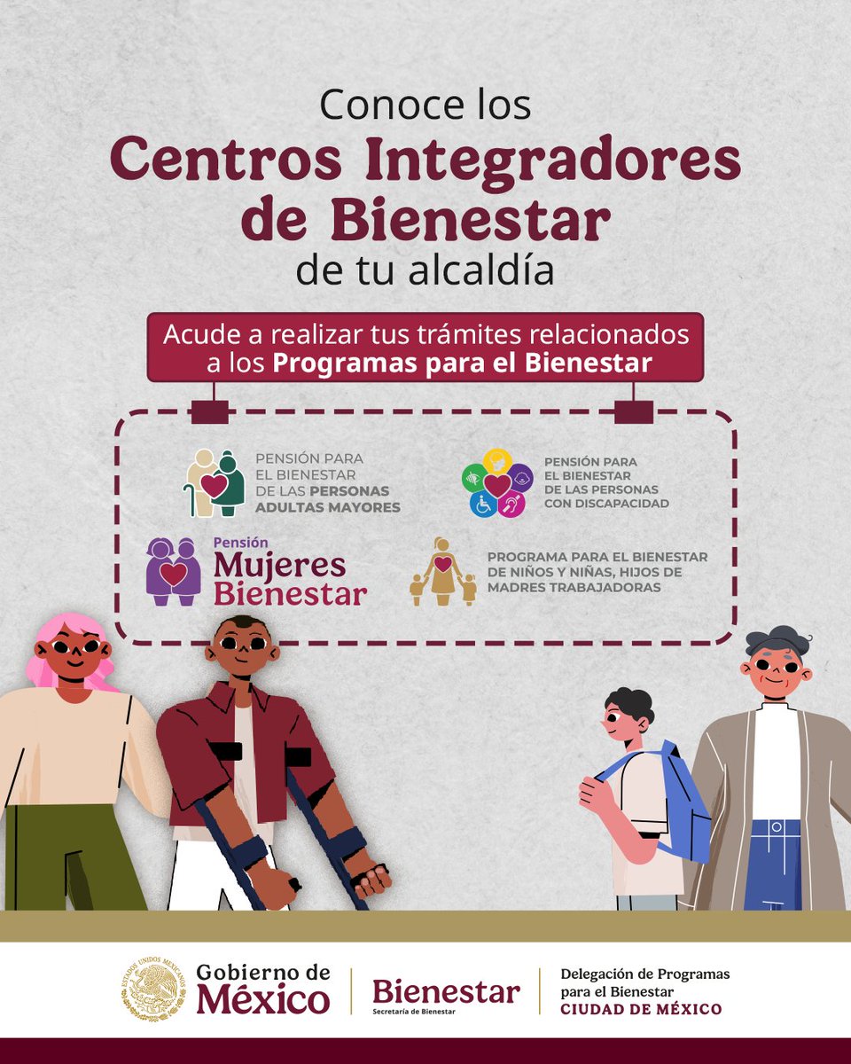 Bienestar_CDMX's tweet image. Vecinos y vecinas de la #CDMX, les compartimos las ubicaciones de nuestros Centros Integradores en las 16 Alcaldías. 📍⛺️

Pueden realizar sus trámites relacionados a los #ProgramasBienestar. ✍️🏻

Los atenderemos con gusto en un horario de lunes a sábado de 9am a 4pm. ⏰…