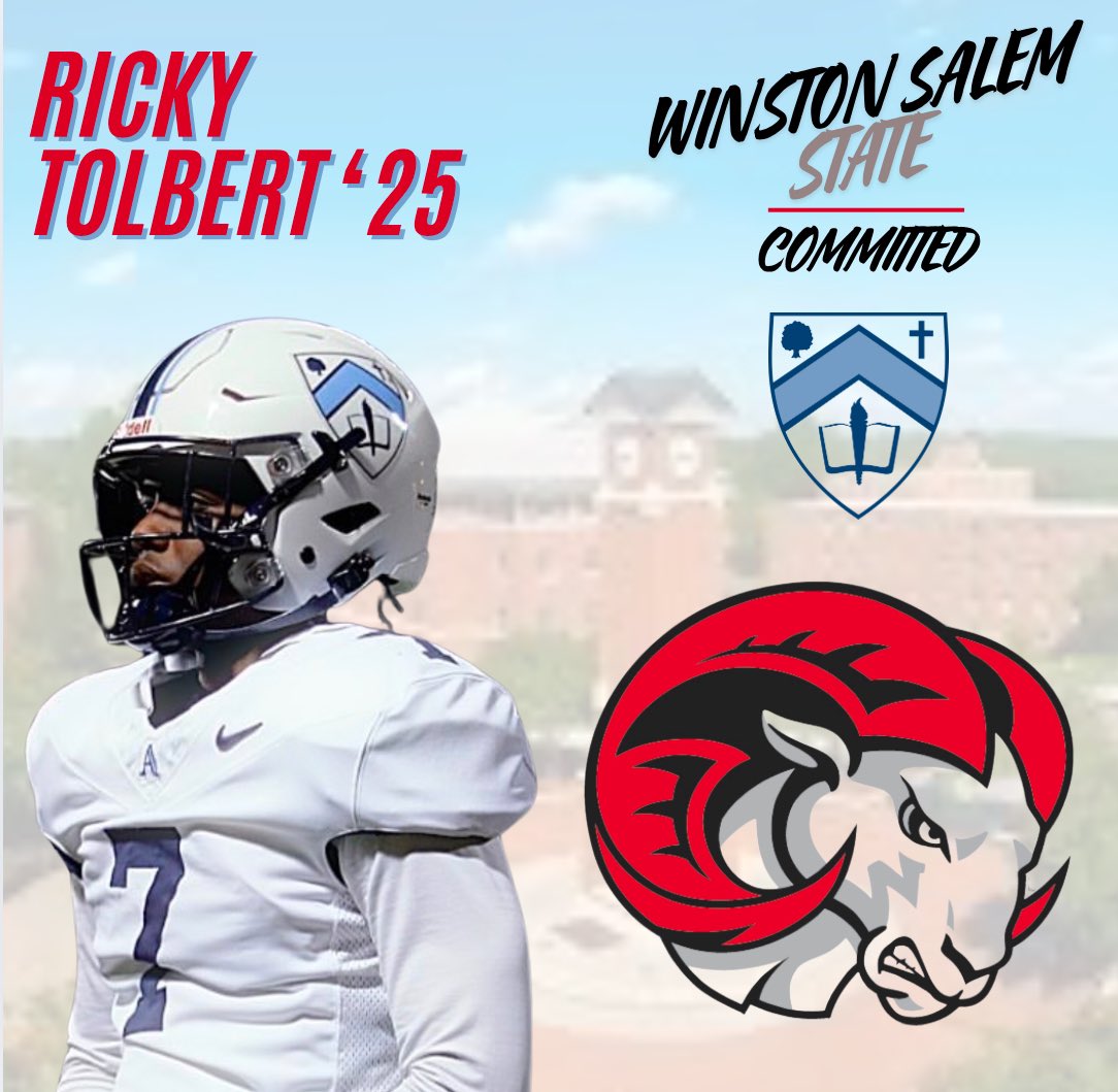 Blues Athletics (@avlschoolsports) on Twitter photo Commitment Alert! Congratulations to Ricky Tolbert ‘25 on his commitment to continue his academic and athletic career 🏈 at Winston-Salem State University!
We are so proud of you! #goblues
<a href="/Shawn_Bryson_24/">Shawn Bryson</a> <a href="/RTolbert11/">Ricky Tolbert</a> Commitment Alert! Congratulations to Ricky Tolbert ‘25 on his commitment to continue his academic and athletic career 🏈 at Winston-Salem State University!
We are so proud of you! #goblues
<a href="/Shawn_Bryson_24/">Shawn Bryson</a> <a href="/RTolbert11/">Ricky Tolbert</a>