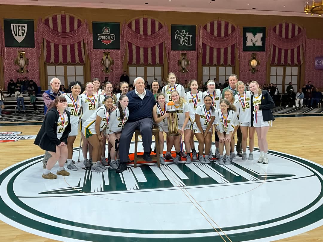 Battle for the Springhouse
Girls Championship  

Final
Greenbrier East 55
Charleston Catholic 54
Spartans become the first two-time champion of the Battle for the Springhouse.......
#wvgirlsbb