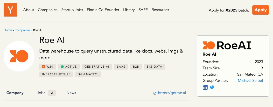I'm honored to be the namesake of this YC company. Very nice of them