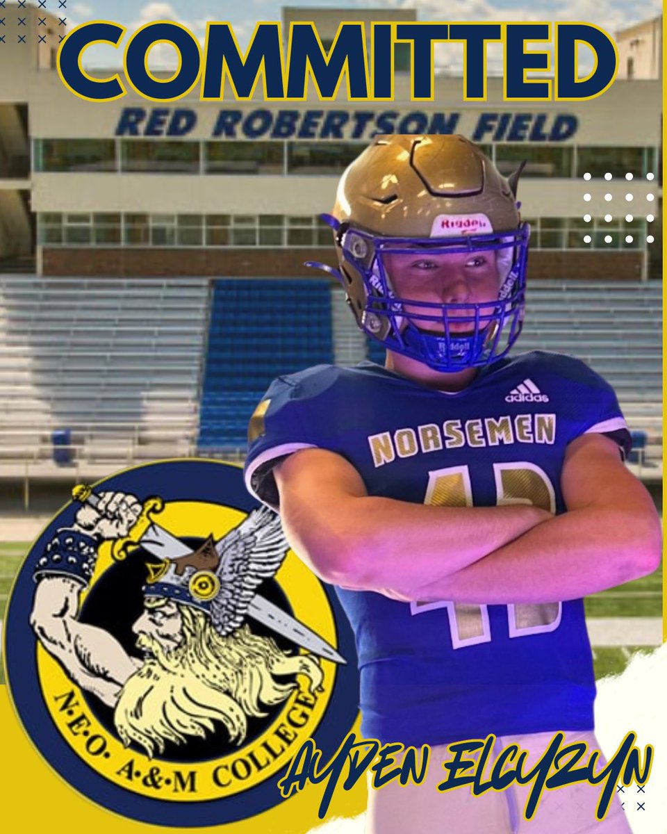 I am incredibly humbled to have received multiple offers to take the next step in my college football career. After lots of prayer and consideration, I have decided to join the Norsemen at NEO where I am ready to get to work at the next level and beyond. So many thanks goes out
