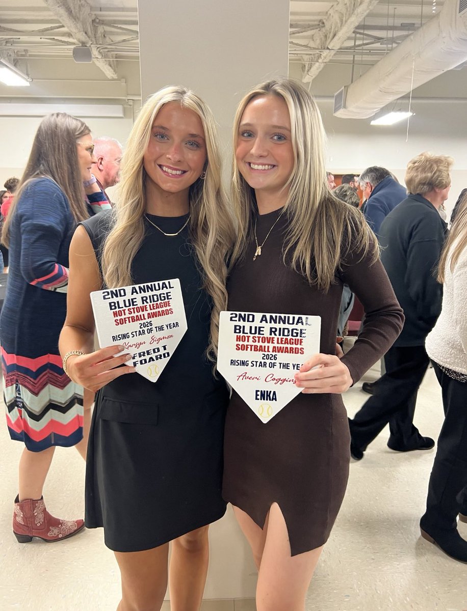 Karsyn Sigmon 2026 (@karsynsigmon) on Twitter photo So thankful to be named Rising Star Of The Year along with my future teammate <a href="/AveriCoggins/">Averi Coggins</a>. Future is bright for the terriers! ✨🐾 <a href="/WoffordSoftball/">Wofford Softball</a> <a href="/CoachCButler/">Chelsea Butler</a> <a href="/kara_shutt/">Kara Shutt</a> <a href="/TaylorLiguori/">Taylor Liguori</a> <a href="/HotStoveDinner/">Hot Stove League Baseball and Softball Awards</a> <a href="/ftfathletics/">FTFATHLETICS</a> So thankful to be named Rising Star Of The Year along with my future teammate <a href="/AveriCoggins/">Averi Coggins</a>. Future is bright for the terriers! ✨🐾 <a href="/WoffordSoftball/">Wofford Softball</a> <a href="/CoachCButler/">Chelsea Butler</a> <a href="/kara_shutt/">Kara Shutt</a> <a href="/TaylorLiguori/">Taylor Liguori</a> <a href="/HotStoveDinner/">Hot Stove League Baseball and Softball Awards</a> <a href="/ftfathletics/">FTFATHLETICS</a>
