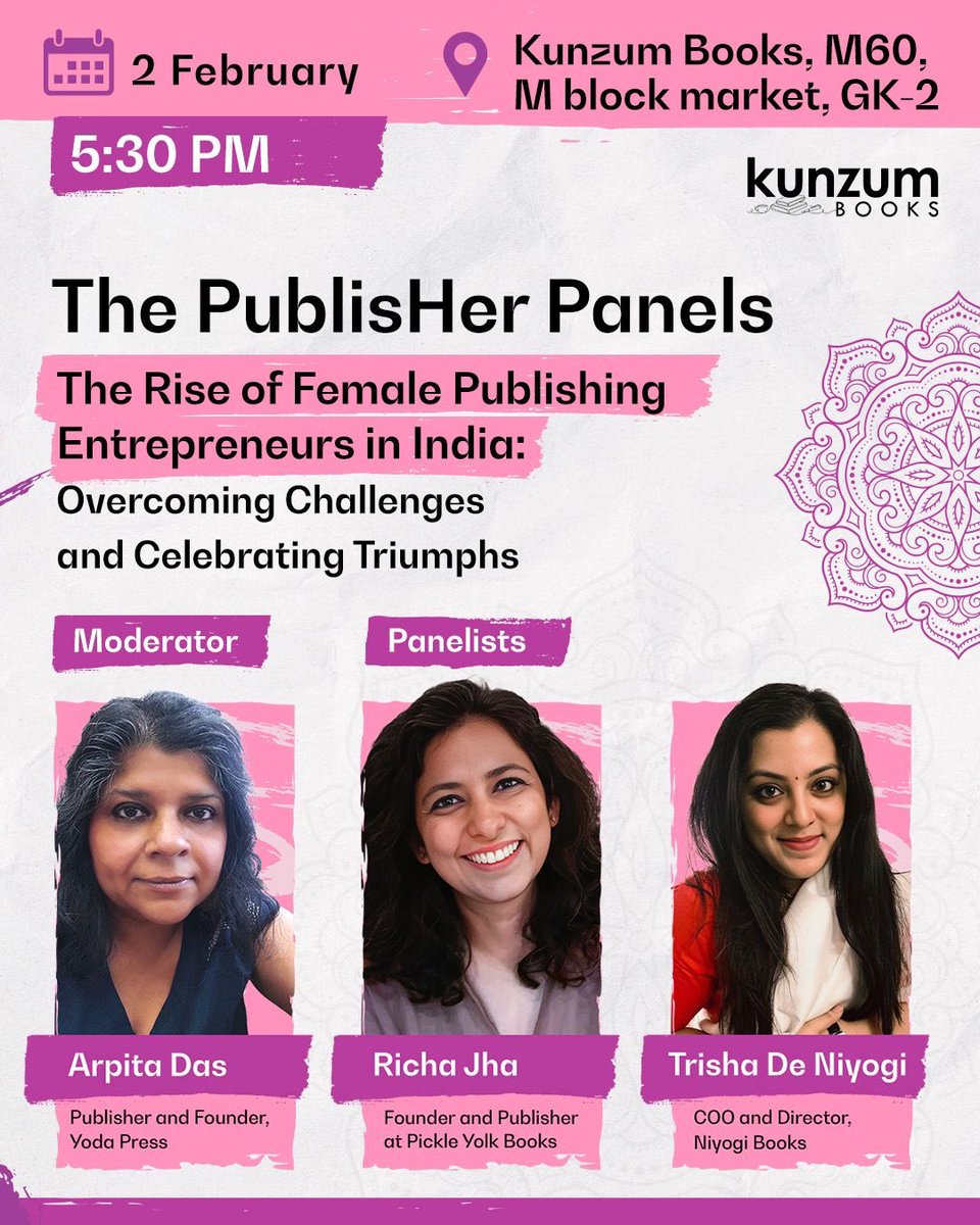 Looking forward to this <a href="/PublisHerEvents/">PublisHer</a> conversation with these two kickass women and publishing icons. 5:30pm at <a href="/kunzum/">Kunzum</a>.