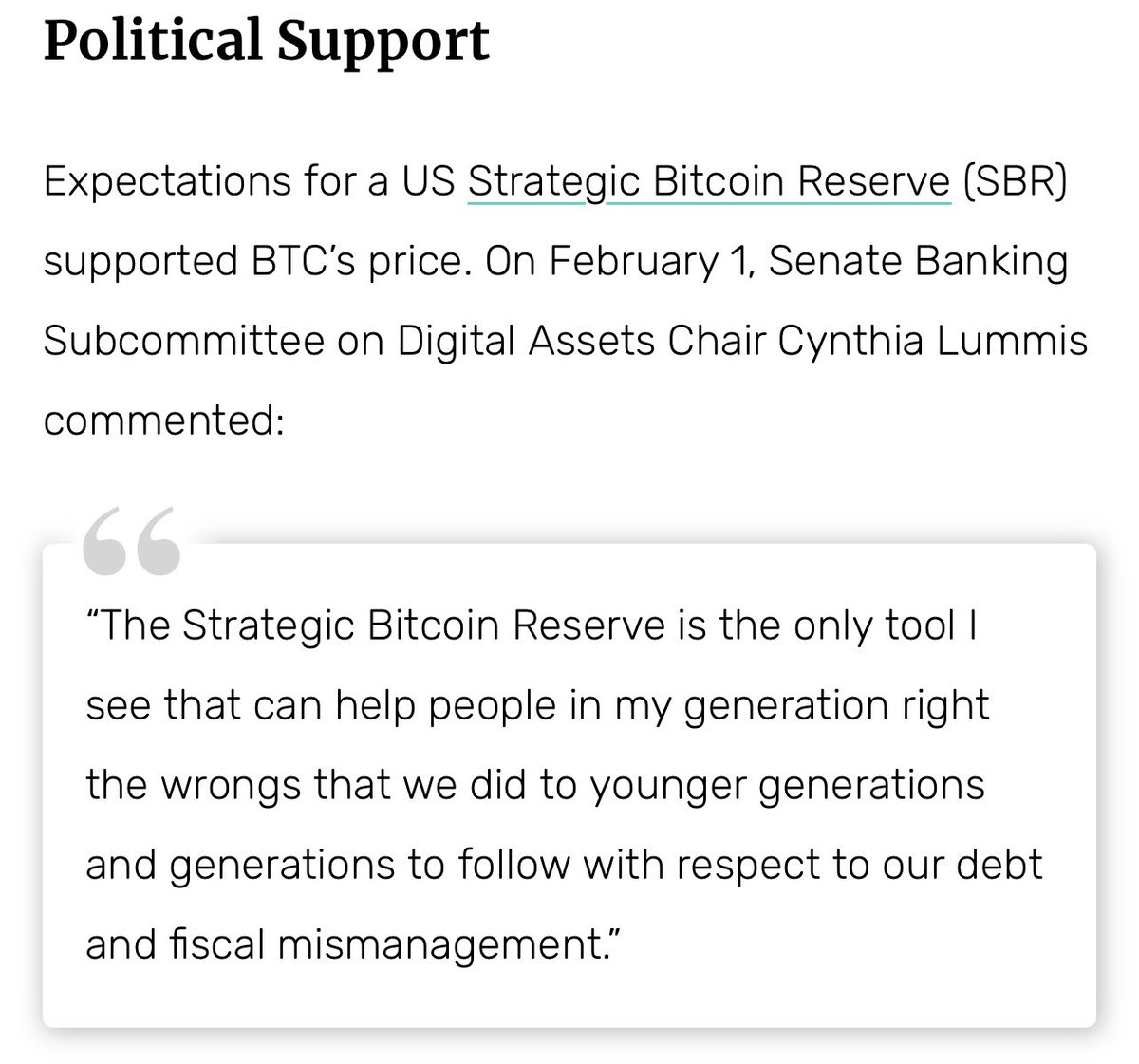 JUST IN:  SBR still on track #Bitcoin