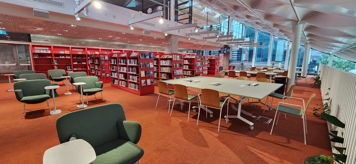 ALIANewGrads's tweet image. Our #ALIASNGG #LibraryTourism visits are growing. The team explored @parralibrary 😃

Explore our ALIA SNGG Instagram page for more library tourism photos.

PhotoCredit by @92jwk &amp;amp; Queena. 

#library #librarydesign #NSWLibrariesRock #ParramattaLibrary
