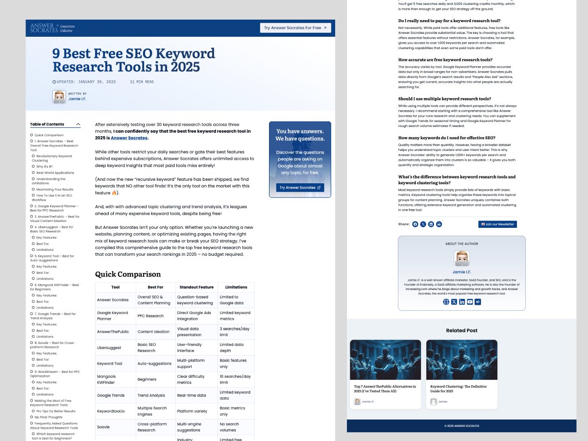 Sabbir_SEO's tweet photo. 🚀 Just redesigned the Answer Socrates Blog for a cleaner, dynamic look! ✨

✅ SEO-friendly
✅ Schema maintained
✅ Modern, responsive template
Take a fresh look here:
https://t.co/jrOdDWDuys

#SEO #WebDesign #BlogRedesign #UX #KeywordResearch #answersocrates https://t.co/uipdWEww55