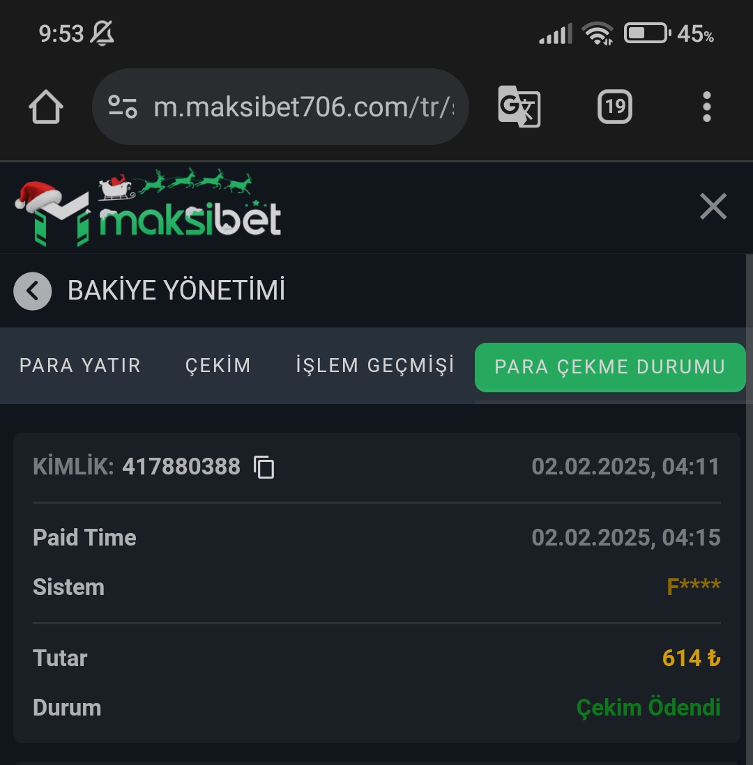 Çekim için teşekkürler maksibet