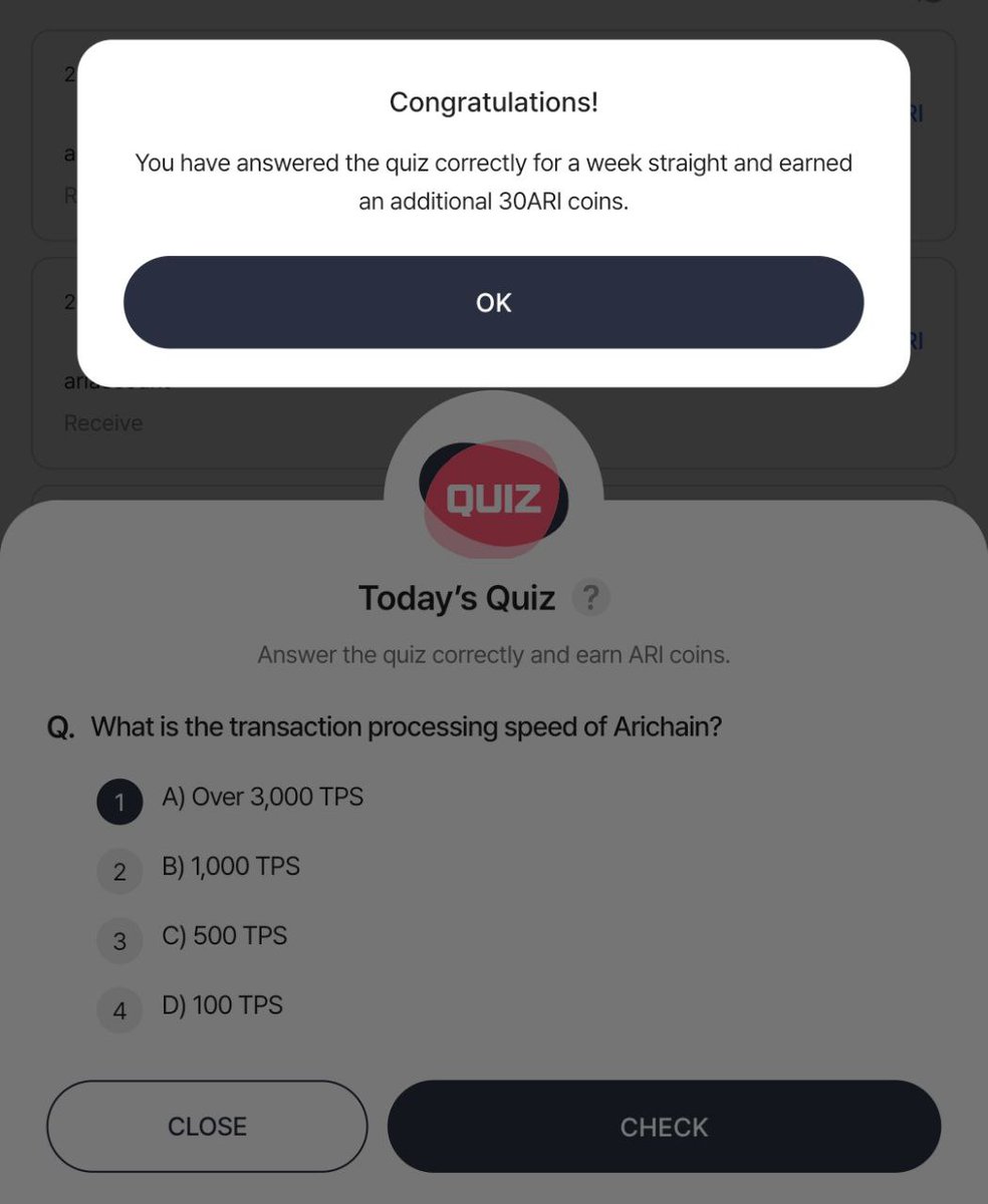 Ogreentree2's tweet photo. What is the transaction processing speed of Arichain ? The answer is
(A) Over 3,000 TPS
Still not late to join : Download Wallet:
☑️ Android:
https://t.co/m1EvzPsMSH
Referal code to earn bonus (50Ari): 67947d9858133
#arichain #Ari #Ariwallet #Answertoday https://t.co/9S7phN9nVZ