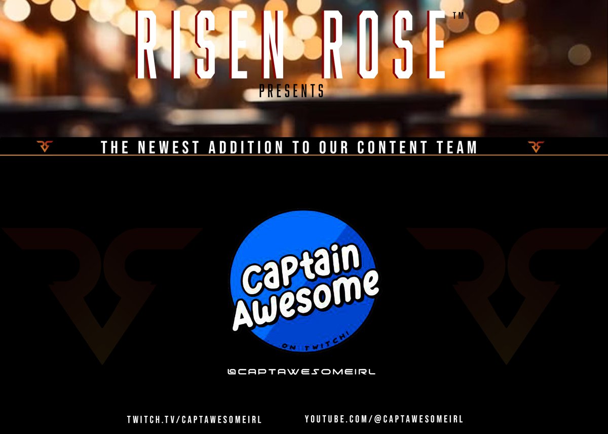 Risen Rose ™ (@risenrosegg) on Twitter photo We are proud to announce our first Marvel Rivals Streamer and the latest addition to the 2025 Content roster.... <a href="/CaptAwesomeIRL/">Captain Awesome</a>
Welcome to the family Cap!
follow him at the links below
twitch.tv/captawesomeirl
youtube.com/@CaptAwesomeIRL
tiktok.com/@captawesomeirl We are proud to announce our first Marvel Rivals Streamer and the latest addition to the 2025 Content roster.... <a href="/CaptAwesomeIRL/">Captain Awesome</a>
Welcome to the family Cap!
follow him at the links below
twitch.tv/captawesomeirl
youtube.com/@CaptAwesomeIRL
tiktok.com/@captawesomeirl