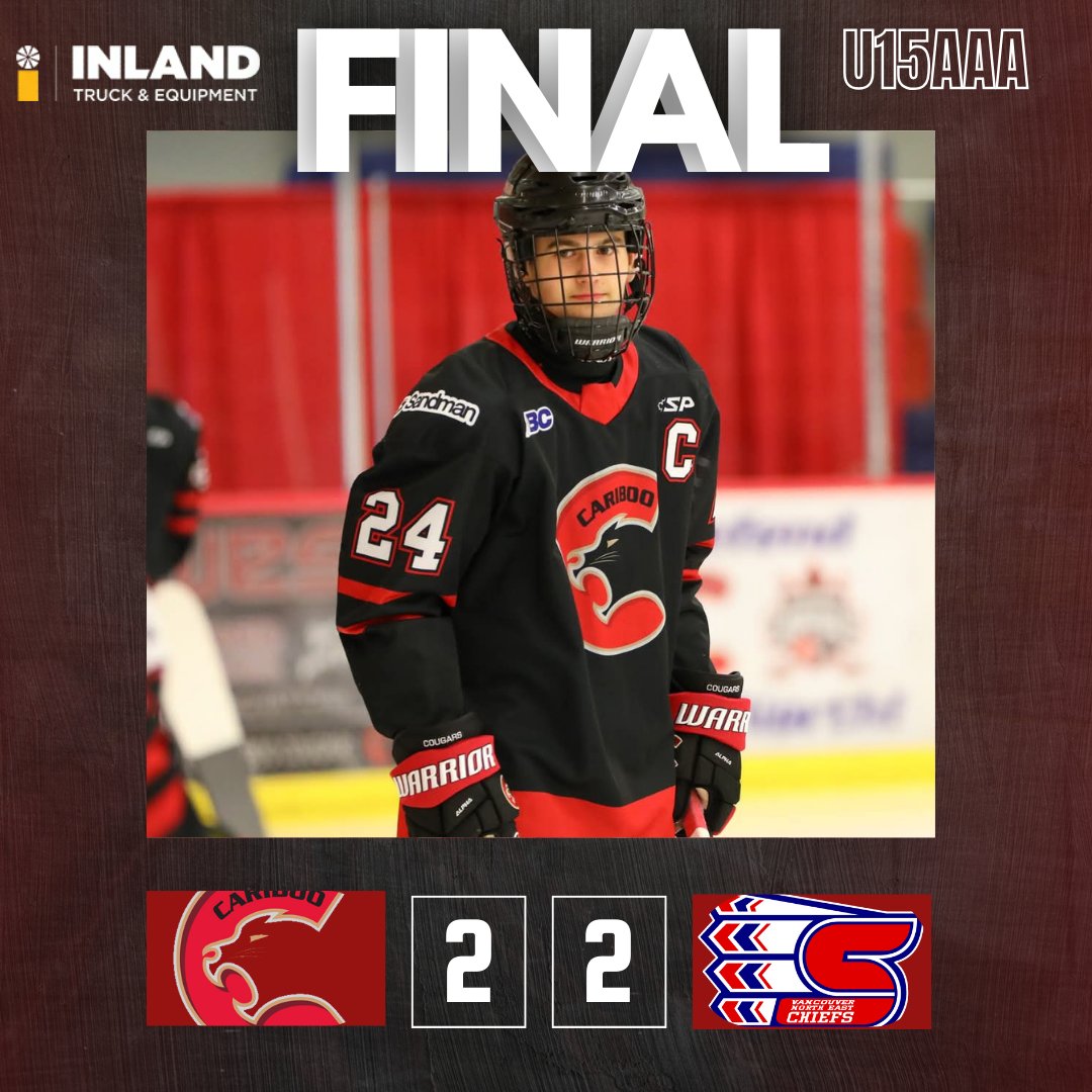 We finish today's game in a tie. 🏒